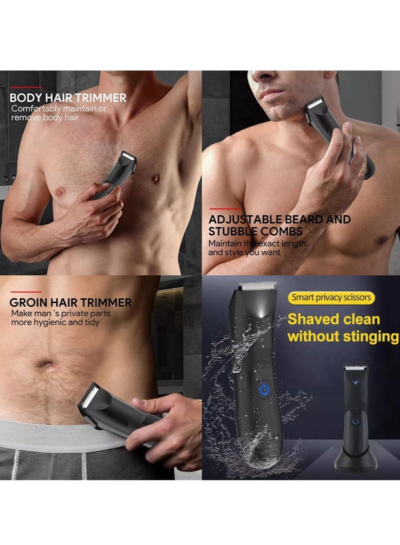 Prime Electric Body Hair Trimmer for Men & Women – Waterproof Cordless Grooming Tool with Adjustable Comb, Ceramic Cutting Head & Quiet Motor – Ideal for Groin, Chest & Underarms - Image 3