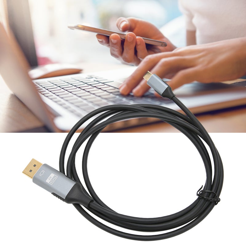USB C Displayport Adapter 4K 60Hz 10Gbps High Speed - Gold Plated Connectors Plug Play USB C DP for Home Office - Image 4