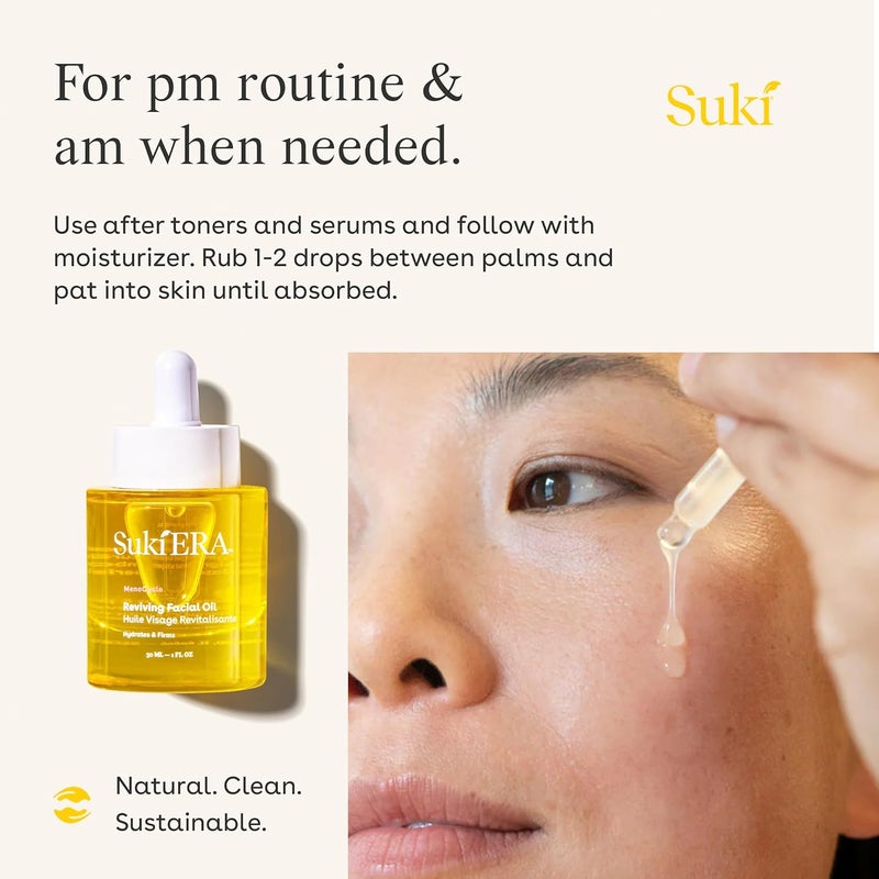 Suki Era MenoCycle Reviving Facial Oil - Hydrating and Firming Oil for Mature Skin, 30ml - Image 5