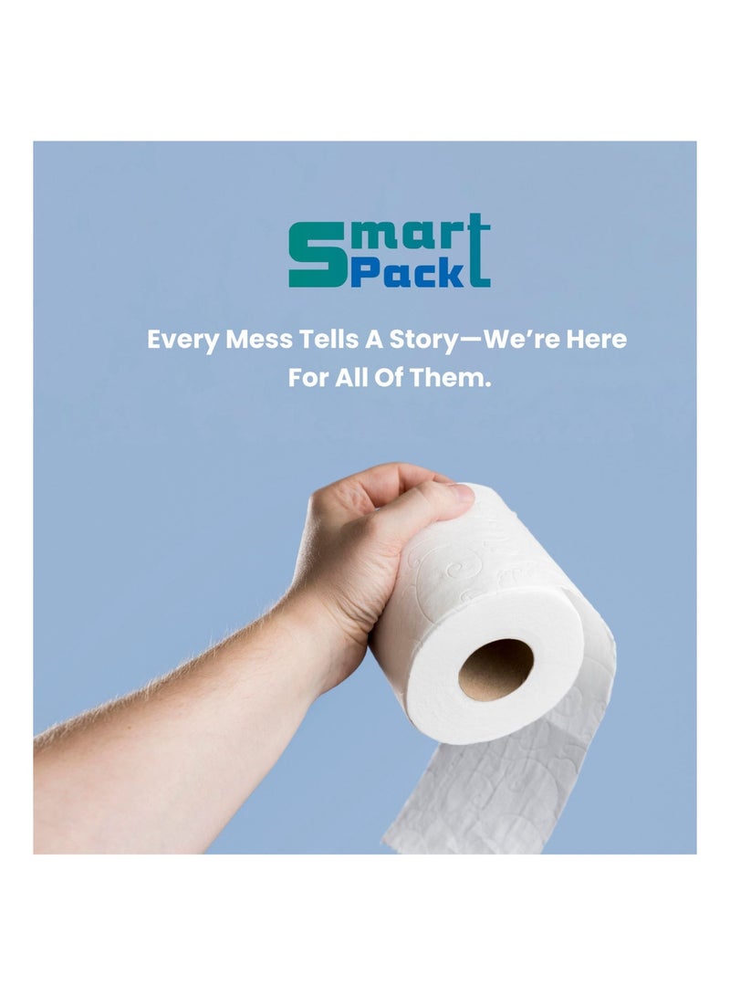 Smartpack Smart pack Maxi Roll – 300 Meter Soft & Durable Tissue Roll | High Absorbency, Eco-Friendly, Multi-Purpose Use | For Home, Office, Restaurants, Salons, Industrial Cleaning - Image 2