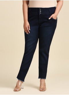 HIGH STAR Women Blue Slim Fit High-Rise Clean Look Stretchable Jeans 