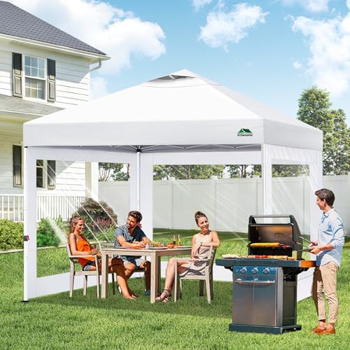 SCOMANAGE Clear Canopy Sidewalls for 10x10 Pop Up Tent3 Pack Sunwalls OnlyGray - Image 3