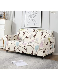 HOKIPO Elastic Stretchable Universal Sofa Cover 2 Seater (AR-4094-D20-Beige Brown Leaves) - pzsku/Z3A3CB358CB1EEFA8699EZ/45/_/1737721458/164ef55f-0d47-445f-bcd2-13cdc41b1bd3