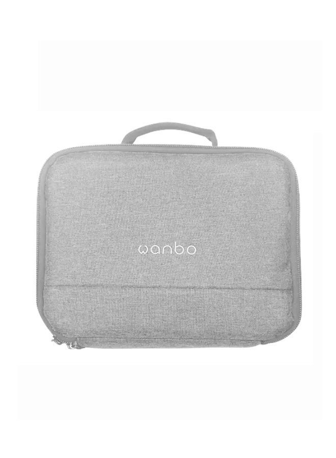 wanbo Projector Storage Bag Portable Travel Carrying Case for Wanbo T2 Max / T2R Max, Shockproof Protective Organizer with Handle & Inner Compartments N70389910LEB grey - Image 1