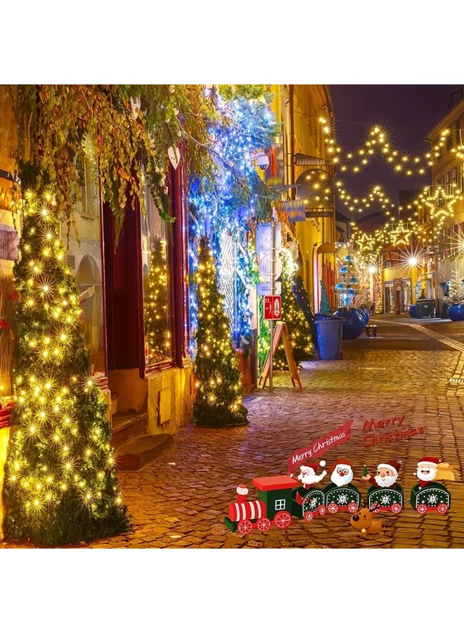300LED Solar Fairy Lights 1259 Inch Outdoor Copper Wire IP65 8 Modes Garden Patio Yard Party Holiday Christmas Decoration White - Image 5