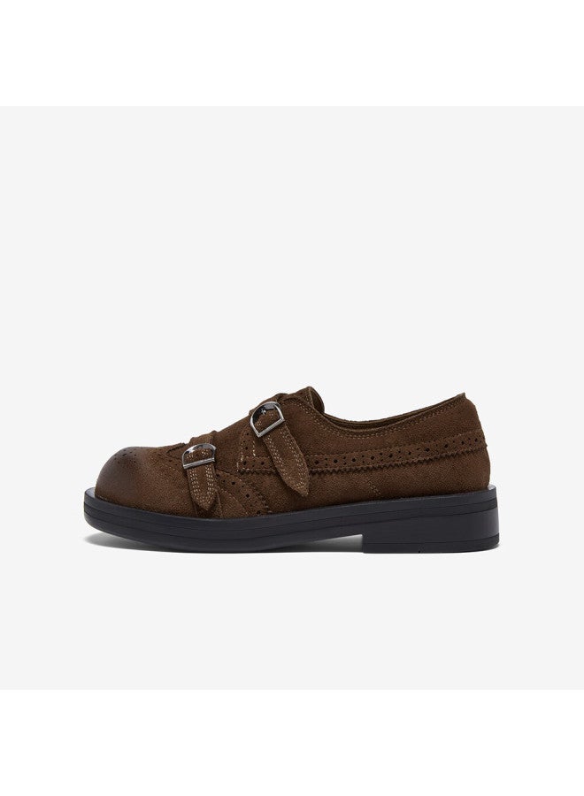 Basto 26 Spring Loafers Simple College Style Women's Flats D3521am6 Coffee Color Size 35 - Image 1