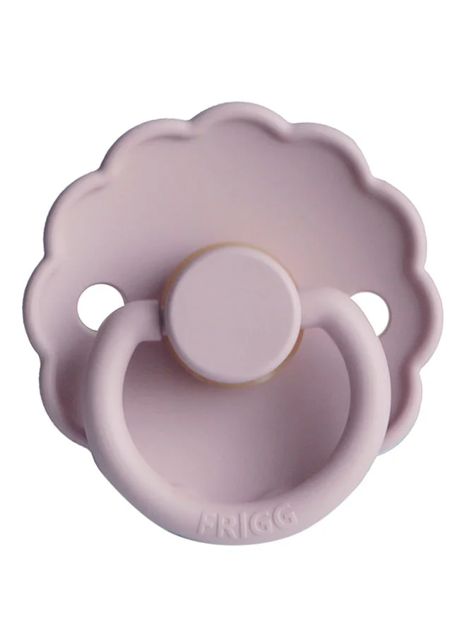 FRIGG Daisy Latex Baby Pacifier, 0-6 Months, Size 1, Pack of 1 - Soft Lilac