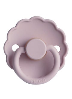 FRIGG Daisy Latex Baby Pacifier, 0-6 Months, Size 1, Pack of 1 - Soft Lilac  - Image 2