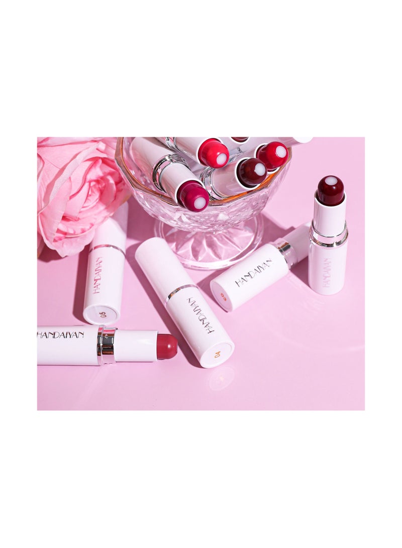 Handaiyan Lipstick Matte Liquid 2 In 1 Sandwich Double-layered Long Lasting Waterproof For Women Highly Pigmented Velvety Nude Super Stay Soft Hydrating & Lightweight Professional Moisturizing Makeup - Image 5