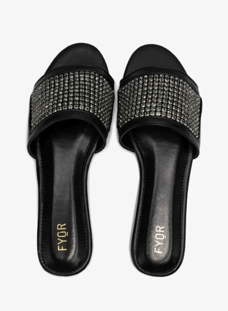 Fyor  Diamante Embellished Slide MY 247 for Women | Best Price UAE