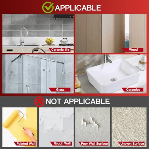 Latoxcaa Large Adhesive Hooks 8-Pack, Heavy Duty 44lb(Max) Wall Hooks for Bathroom, Outdoor, Strong Self-Adhesive Towel & Coat Hooks, Waterproof Transparent Utility Hooks for Home Improvement - Image 4