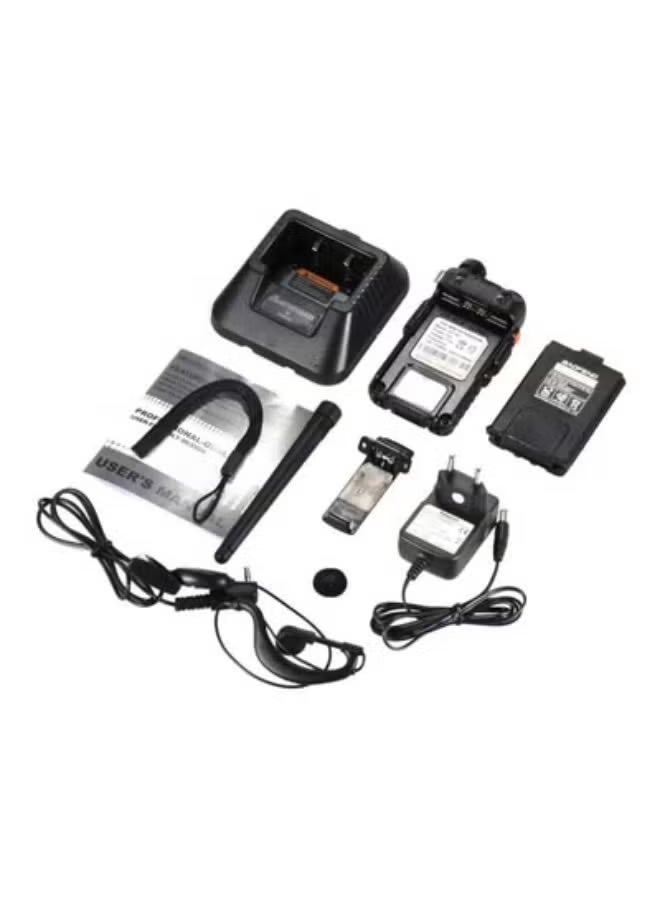 High-Power 5W FM with 128 Channels Connect Portable Communication Station Long Range Handheld Device Black - Image 5