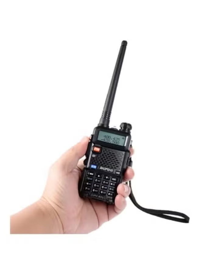 High-Power 5W FM with 128 Channels Connect Portable Communication Station Long Range Handheld Device Black - Image 3