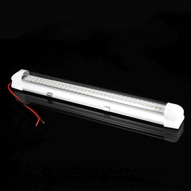 Automobile Display Cabinet Lamp: 72 High-Brightness SMD 2835 Lamp Beads - 12-85V Wide Input Voltage, Built-In Switch, Adhesive Screw Buckle Installation for Vehicle Interior and Display Cabinets - Image 2