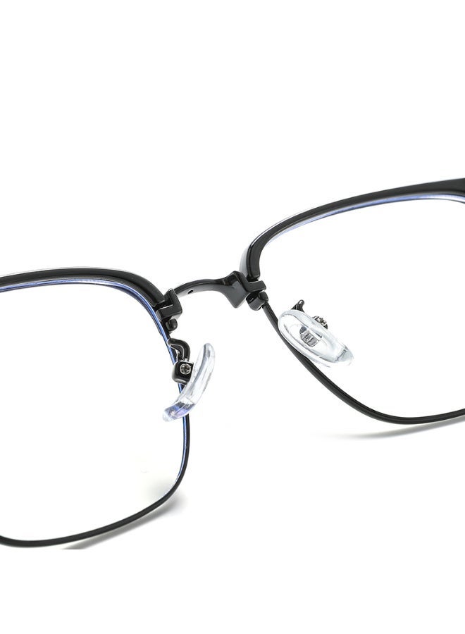 بوكيلار نظارات مسطحة عصرية من PUKCLAR خفيفة الوزن 17 جرام إطار TR90+سبائك وسادات أنف ناعمة للرجال والنساء السعودية - Image 3