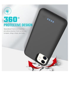 Zexen Battery Case for iPhone 12/12 Pro,[7000mAh] Protective Portable Charging Case Rechargeable Charger Case Extended Battery Pack for Apple iPhone 12/12 Pro (6.1inch)  - Image 3