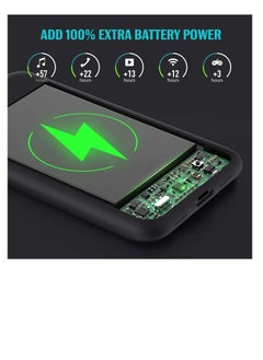 Zexen Battery Case for iPhone 12/12 Pro,[7000mAh] Protective Portable Charging Case Rechargeable Charger Case Extended Battery Pack for Apple iPhone 12/12 Pro (6.1inch)  - Image 4