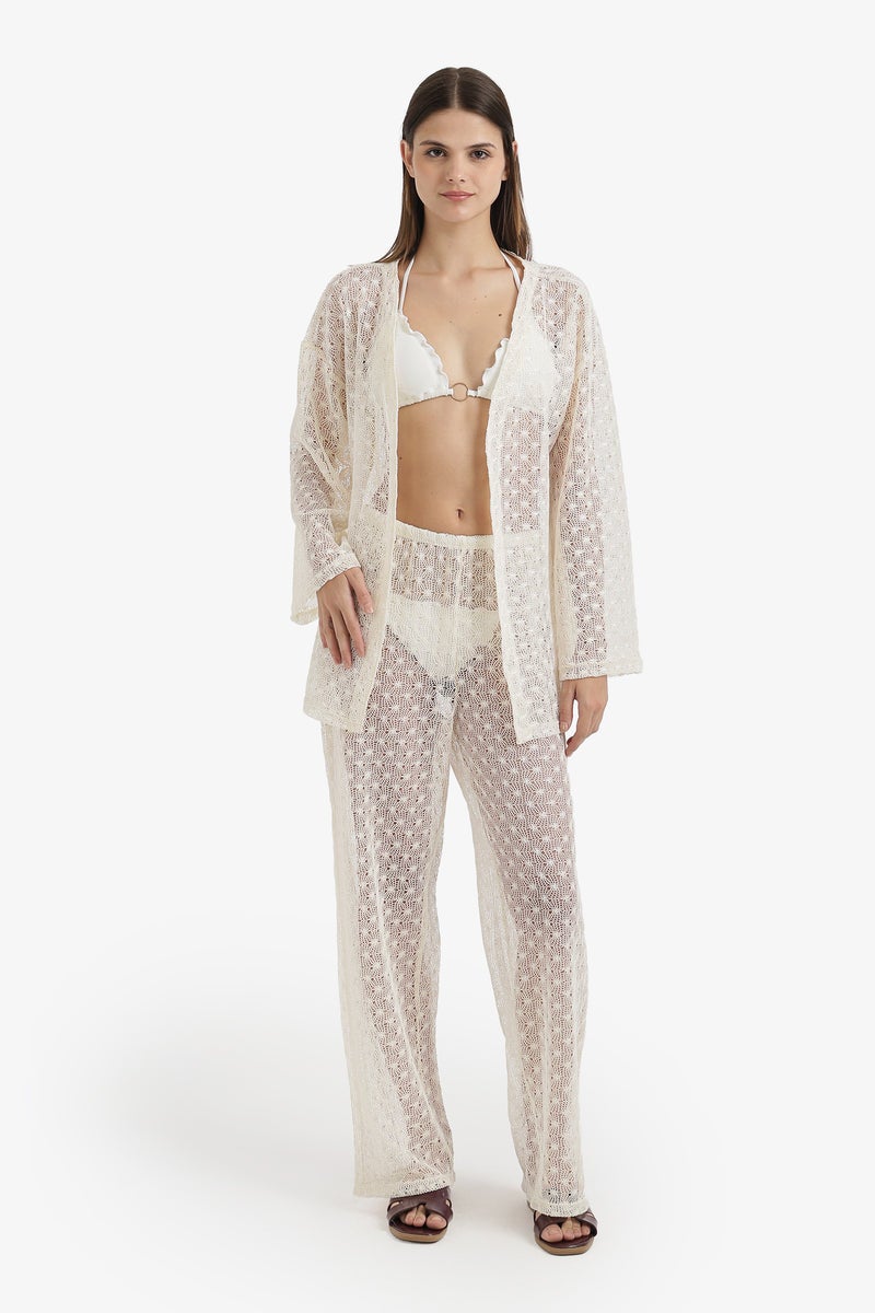 Carina Perforated Floral Beach Set - Image 1