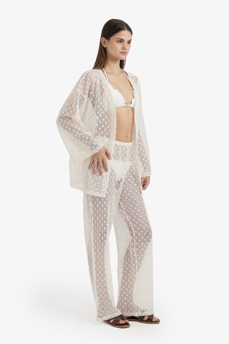 Carina Perforated Floral Beach Set - Image 2