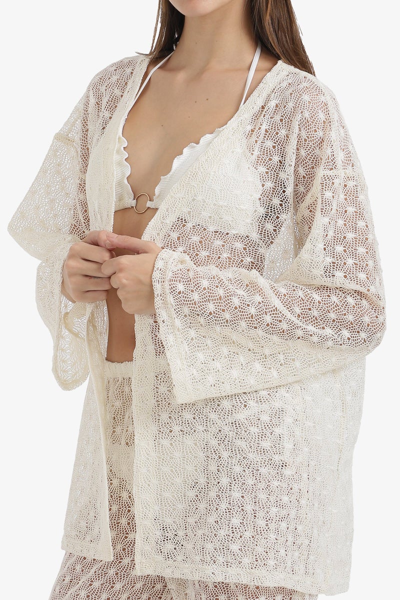 Carina Perforated Floral Beach Set - Image 5
