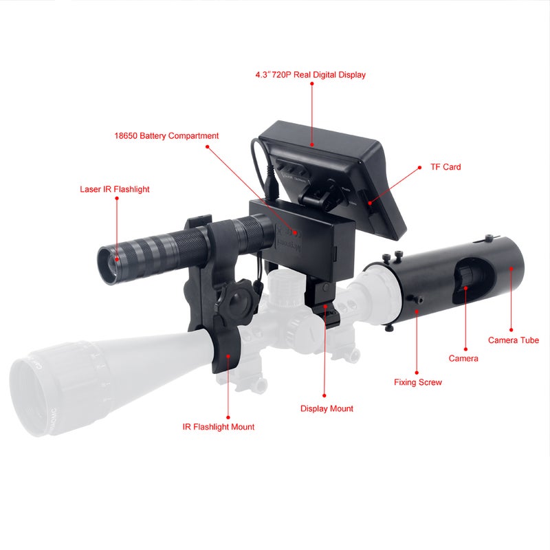 HD720P 3MP Video Recording Night-vision Device Gleam And Infrared Telescope Night-vision Instrument Night-vision With A Flashlight Night-Vision Device - Image 4