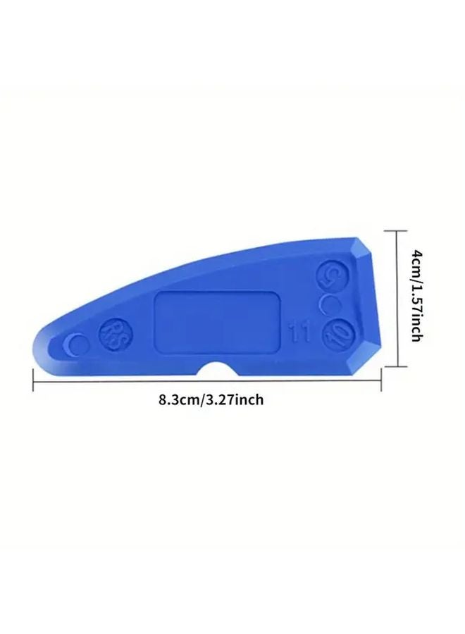 Blue 4pcs Caulking Tool Kit Silicone Joint Sealant Spreader Scraper Edge Repair Floor Tile Cleaner - Image 3
