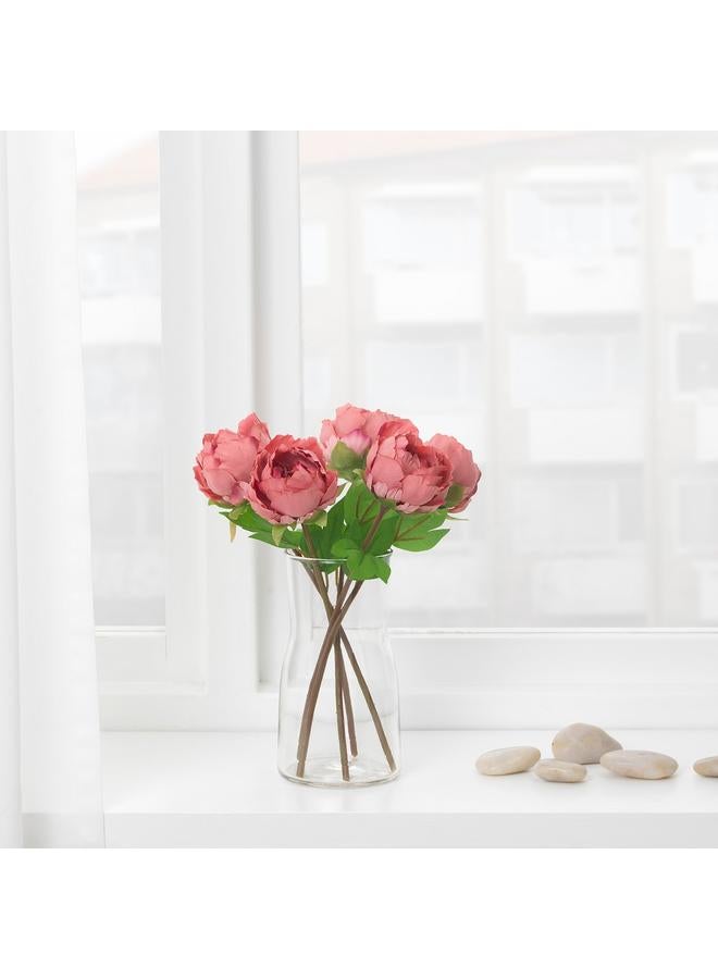 erorex Artificial flower, Peony/dark pink, 30 cm - Image 3