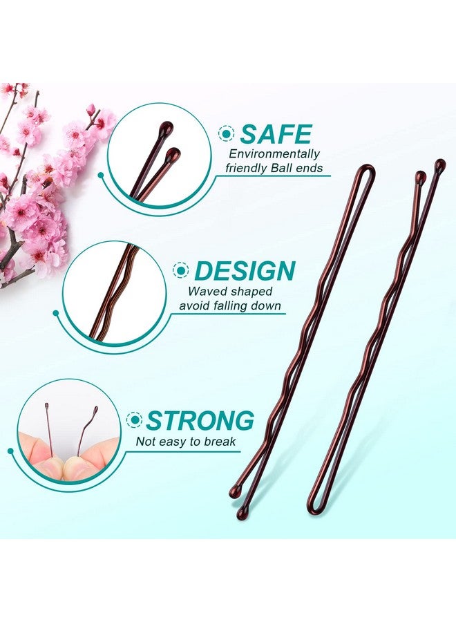 MORGLES Large Bobby Pins Brownmorgles 2.75 Jumbo Hair Pins Brown Long Bobby Pins For Thick Hair For Women Girls With Box120 Count - Image 3
