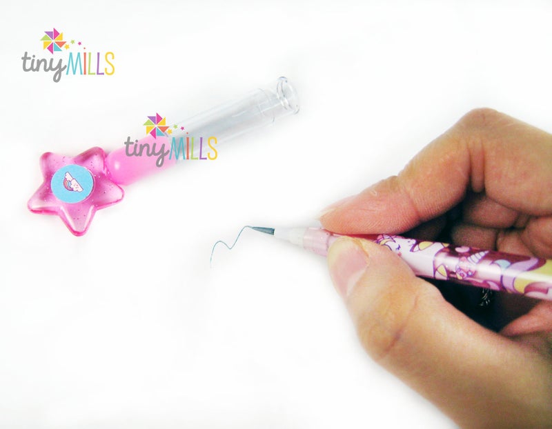 TINYMILLS 24 Pcs Unicorn Stackable Push Pencil Assortment with Eraser for Unicorn Pink Birthday Party Favor Prize Carnival Goodie Bag Stuffers Classroom Rewards Pinata Fillers - Image 4