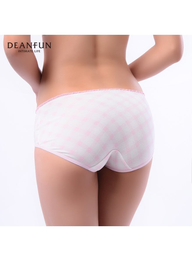 Deanfun Women's Mid-rise Cotton Sweetheart Teenage Girl Series Printed Comfortable Triangle Women's Shorts 4-pack Gift Box Cl - Image 5