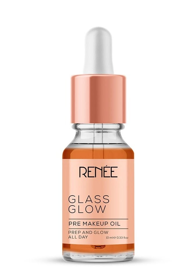 RENEE Glass Glow Pre Makeup Oil Primer 10m Non Sticky  Smoooth Finish Hydrates Repairs and Nourishes Skin  Adds Natural Glow to the Skin - Image 1