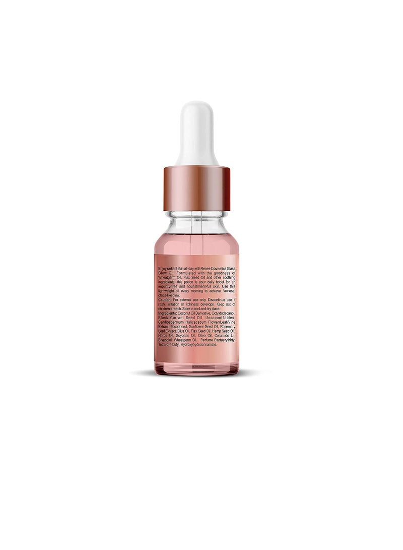 RENEE Glass Glow Pre Makeup Oil Primer 10m Non Sticky  Smoooth Finish Hydrates Repairs and Nourishes Skin  Adds Natural Glow to the Skin - Image 4