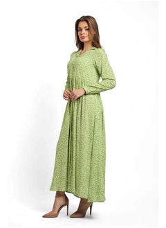 Premoda Fancy V-Neck Shirt Dress With Short Sleeves  - Image 3