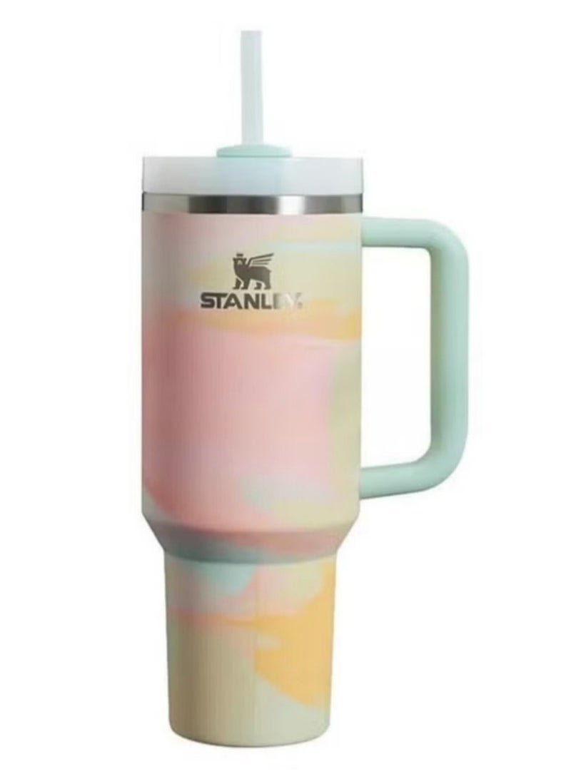 Stanley Quencher H2.0 FlowState Stainless Steel Vacuum Insulated Tumbler with Lid and Straw for Water, Iced Tea or Coffee, Smoothie and More, 40 oz - Image 1