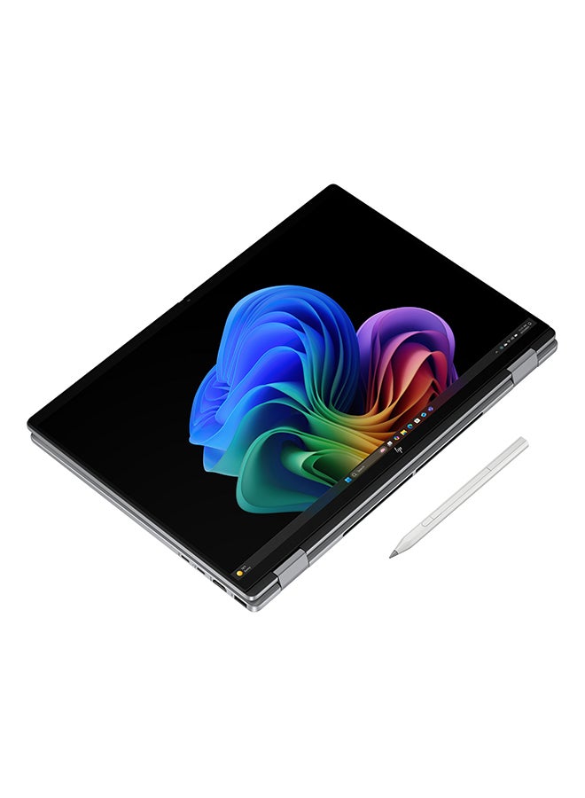 HP لابتوب أومني بوك إكس فليب 2 في 1 AI 16-ar0003nx مع شاشة WUXGA (1920x1200) بحجم 16 إنش، مع معالج AMD Ryzen AI 5 340/ذاكرة RAM سعة 16GB DDR5/512GB SSD/نظام ويندوز 11 هوم/ - Image 2