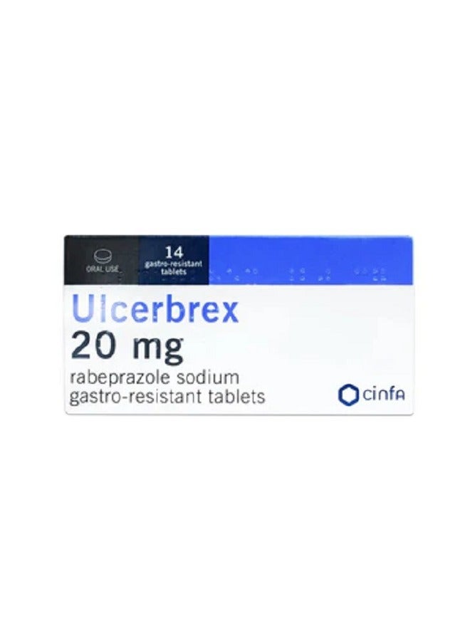 ULCERBREX 20MG TAB 14S