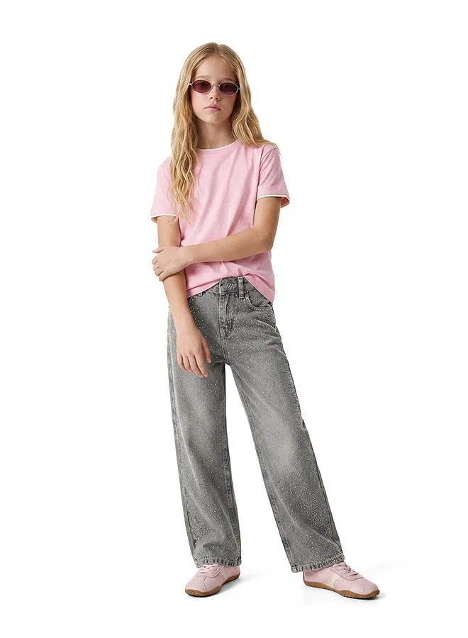 كوتون Wide Leg Jeans