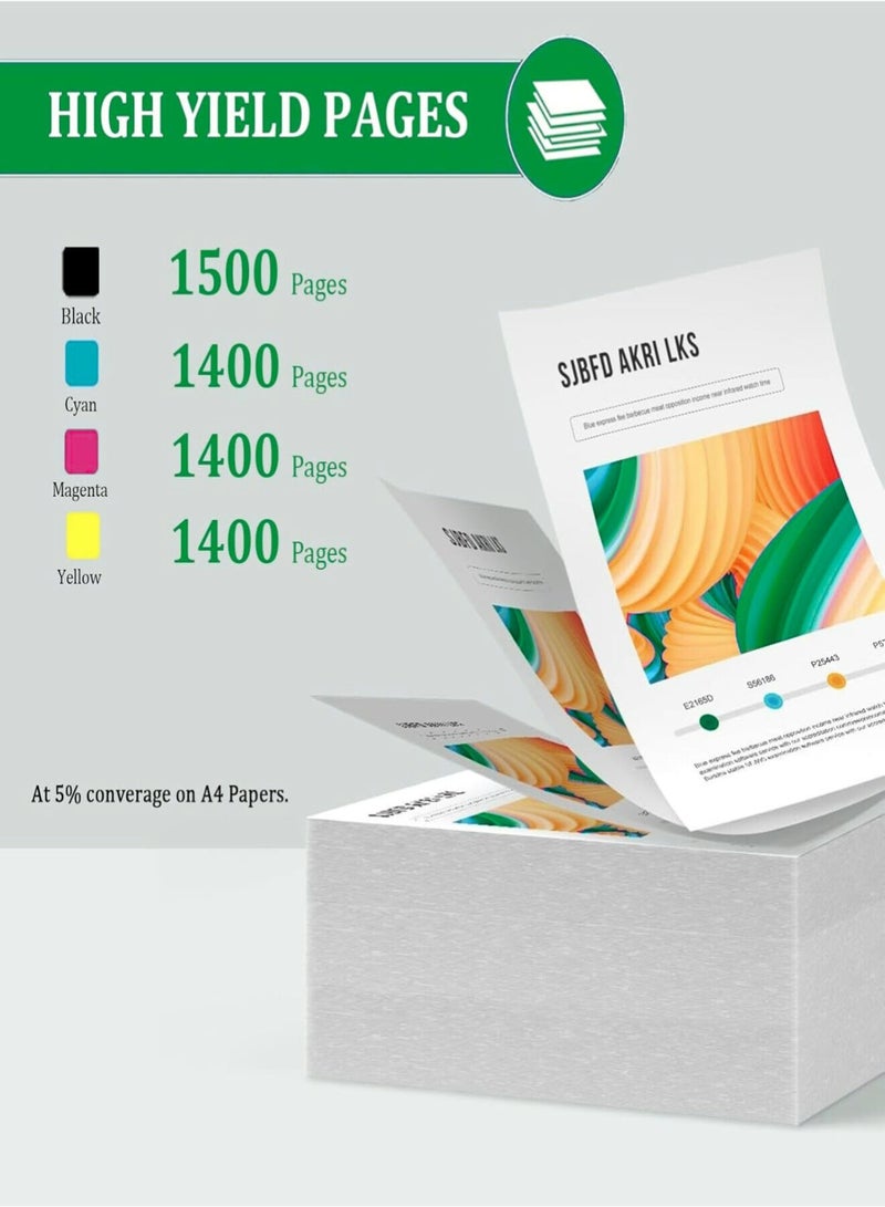 205A Toner Cartridge Set ‎(CF530A CF531A CF532A CF533A) – 4 Colors ‎(Black Cyan Magenta Yellow) – Compatible with HP Color LaserJet Pro M154a M154nw M180n M180nw M181fw – 205A Toner Set - Image 4