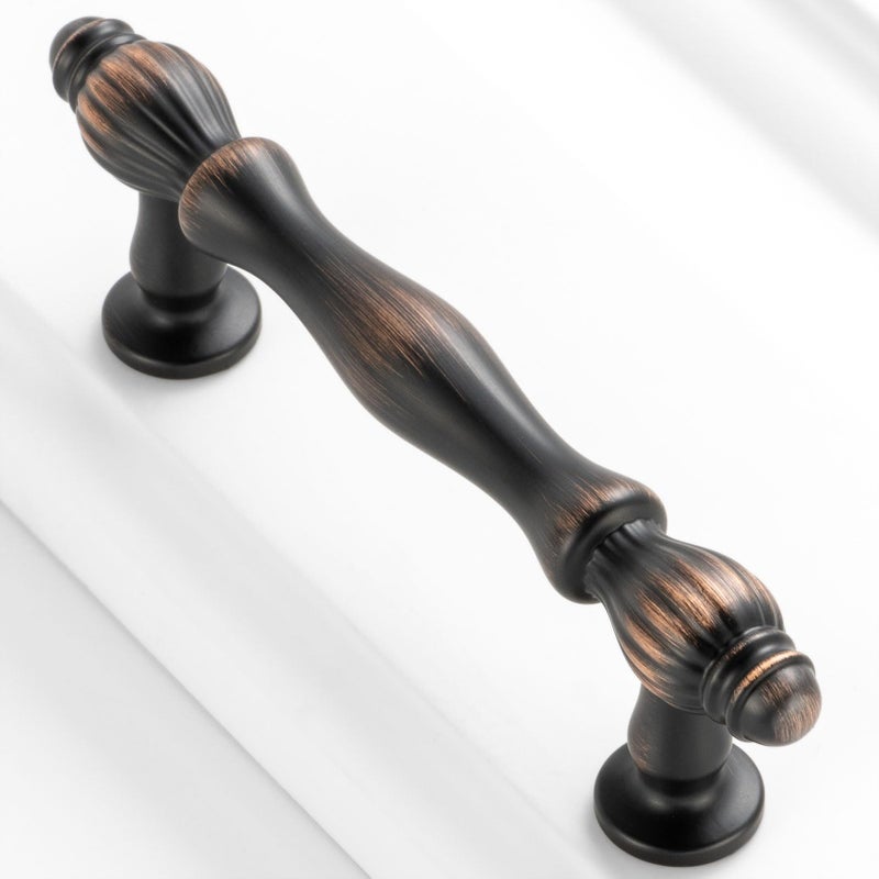 BEROSSA 10 Pack 3 Inch Oil Rubbed Bronze Cabinet Pulls Brushed Bronze Cabinet Handles Bronze Hardware for Kitchen Cabinets 2510 Drawer Dresser Cupboard Bedroom Bathroom - Image 1