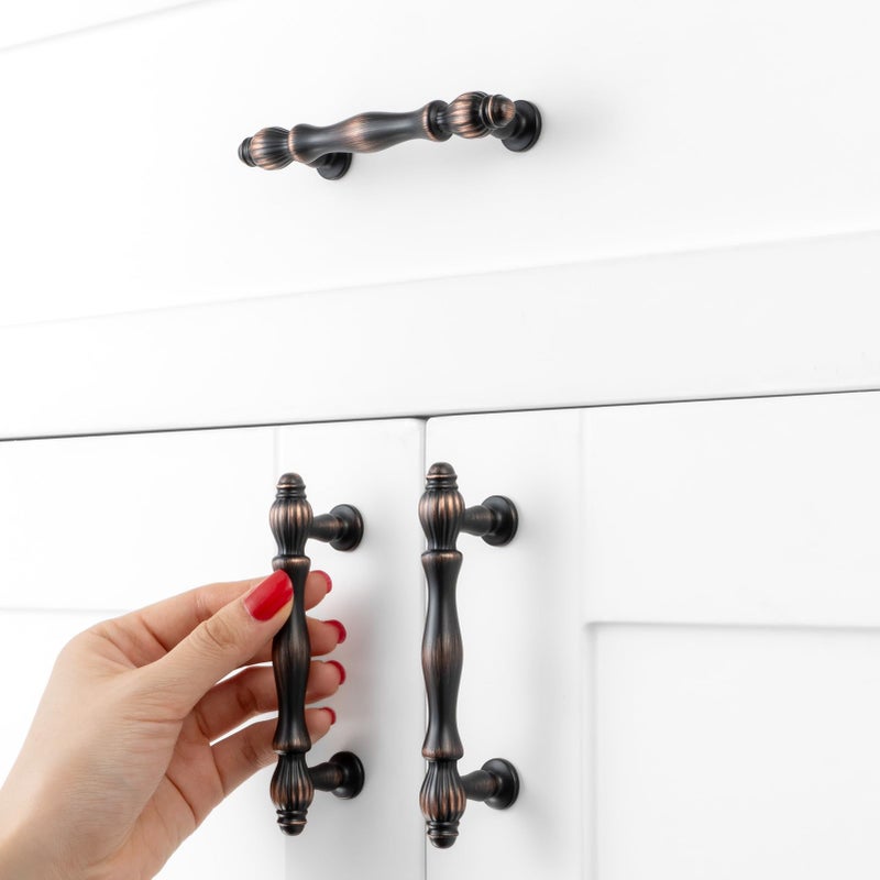 BEROSSA 10 Pack 3 Inch Oil Rubbed Bronze Cabinet Pulls Brushed Bronze Cabinet Handles Bronze Hardware for Kitchen Cabinets 2510 Drawer Dresser Cupboard Bedroom Bathroom - Image 4