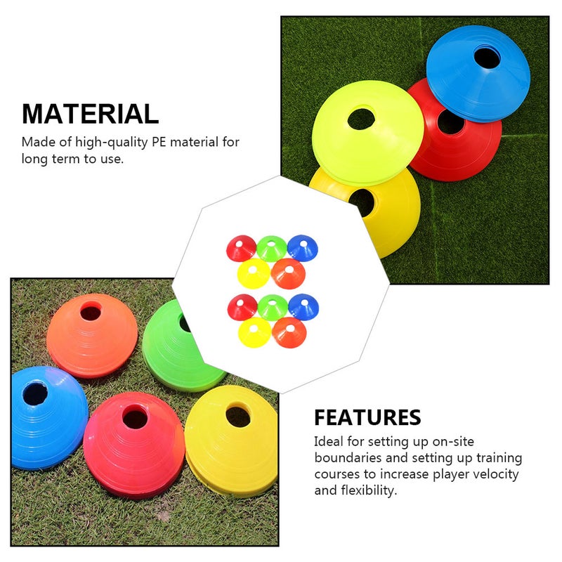 20 Pcs Football Training Sign Dish Plate Obstacle Marker Football Training Discs - Image 4