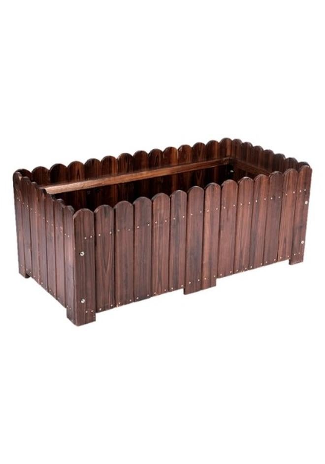 𝐅𝐅𝐃 Wooden Raised Garden Bed Planter Box – Large Outdoor Elevated Planter for Vegetables, Herbs, Flowers – Solid Fir Wood, with Drainage Gaps – Rustic Planting Container for Patio, Yard, Balcony, Greenhouse - Image 1