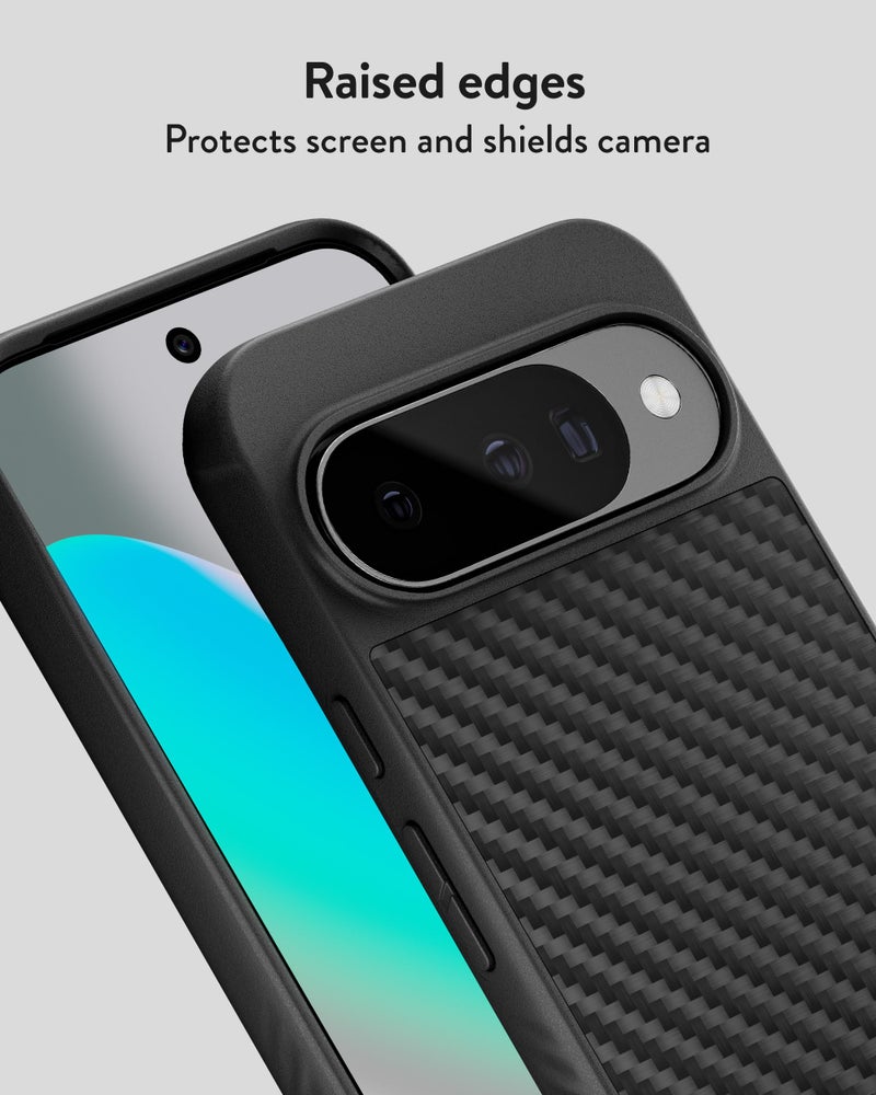Mous for Google Pixel 10/10 Pro (2025) Case, Compatible with Qi2 MagSafe and Pixelsnap - Limitless - Protective Pixel 10/10 Pro Carbon Fibre Case - Shockproof Phone Cover, Black - Image 5