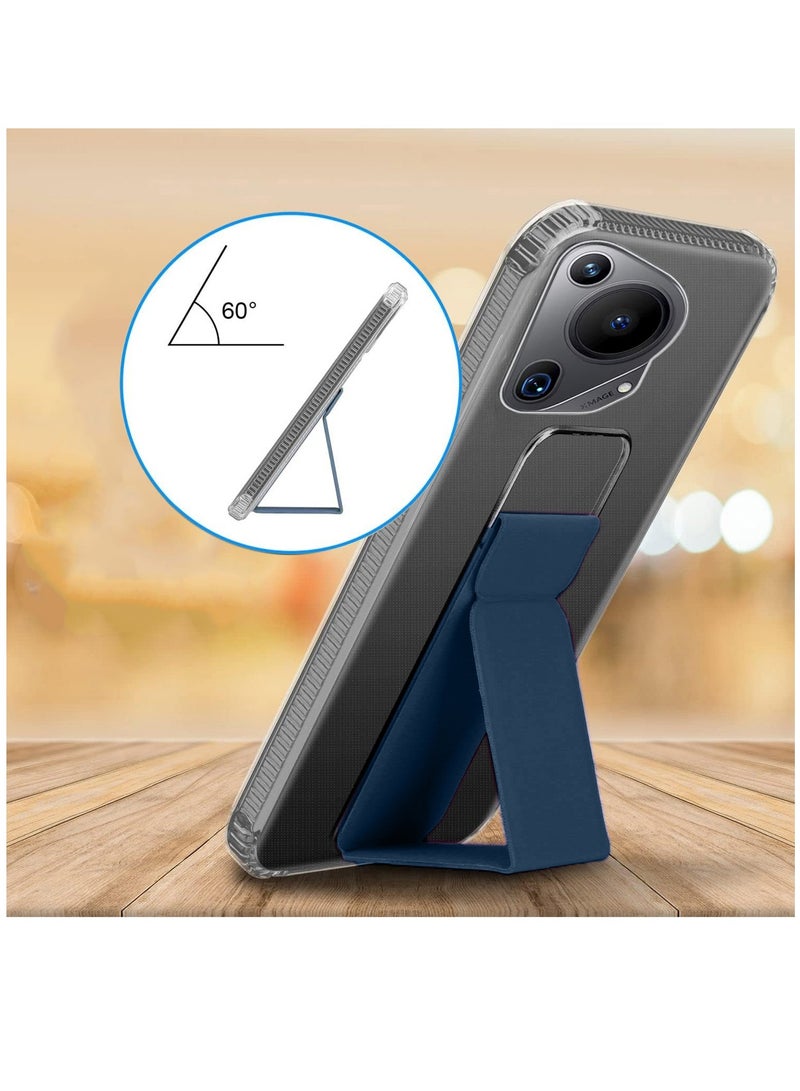 Wtech TPU Hand Grip Air Pillow Case Cover For Huawei Pura 70 Ultra 5G 2024 Clear/Navy Blue - Image 3