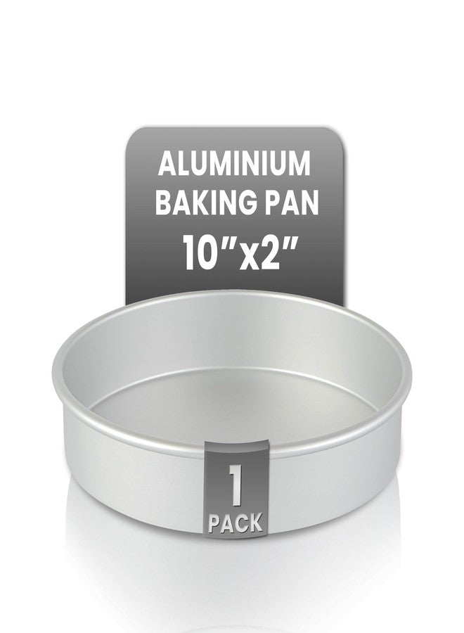 Restaurantware-Met Lux 10 x 2 Inch Straight-Sided Baking Tin, 1 Round Cake Pan - Oven-Ready, Freezable, Anodized Aluminum Round Baking Pan, Greaseproof, For Layer Birthday Cake - Image 1