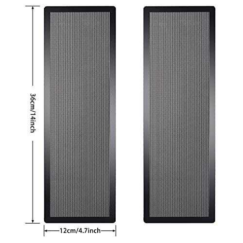YSSHUI [4 Pack] 360x120mm PC Case Dust Mesh Filter, Magnetic Frame Computer Fan Dust Mesh PC Cooler Filter Dustproof PVC Cover Grills - Black - Image 2