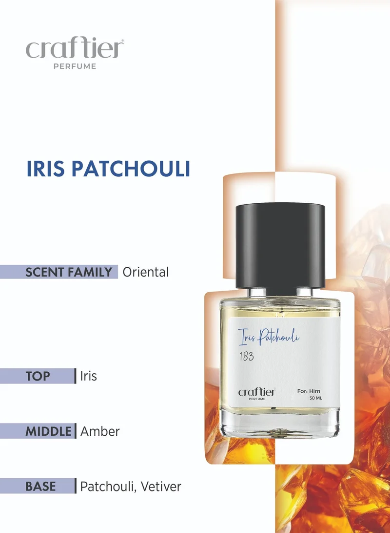 Craftier Perfume Inspired-Homme Parfum 2025 IRIS PATCHOULI - Inspired of-HOMME PARFUM 2025, Eau De Parfum for Men - 50ml, Long Lasting Oriental Fragrance Upto 8-12 Hrs, Travel Size Men's Perfume for Men | Best Price UAE