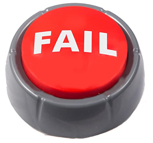 Sound RX Epic Fail Button Sad Trombone Sound Effect Button Batteries Included Back to School Christmas Holiday Stocking Stuffer Gift Office Desk Sales Marketing Gag Gift Nut Hype Funny Office Toy - Image 1