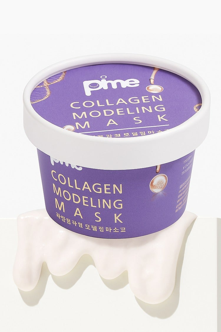 pime Collagen-Infused Modeling Mask – 3x25g Korean Peel-Off Face Masks for Wrinkle Reduction, Brightening, Hydration & Firming - Image 3