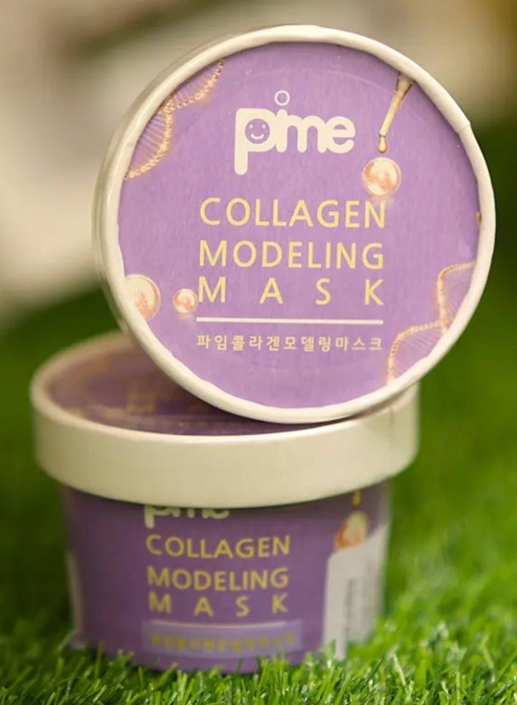 pime Collagen-Infused Modeling Mask – 3x25g Korean Peel-Off Face Masks for Wrinkle Reduction, Brightening, Hydration & Firming - Image 4